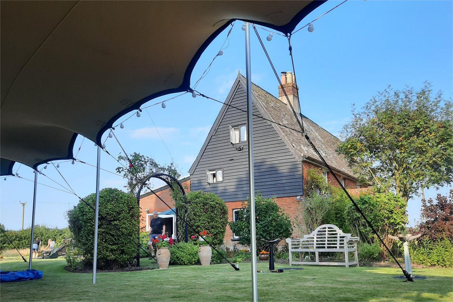 Garden wedding at stunning country house, Hingham